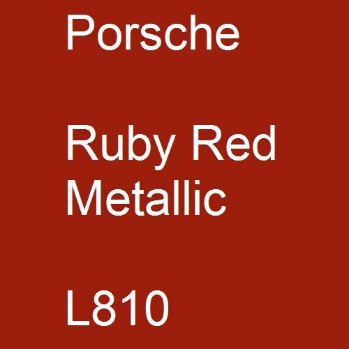 Porsche, Ruby Red Metallic, L810.